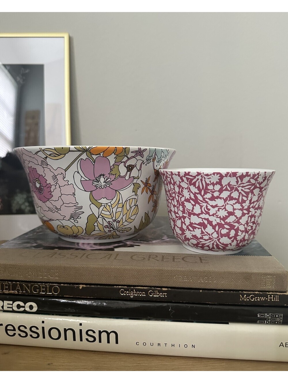 Liberty Of London For Target Set Of 2 Mixing Bowls Floral Design